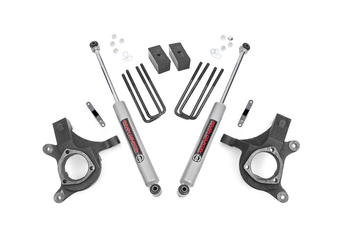 Chevrolet Silverado 1500 Suspension Lift Kit - Rough Country - 3 Inch Lift Kit | Lift Knuckle - '07-'13